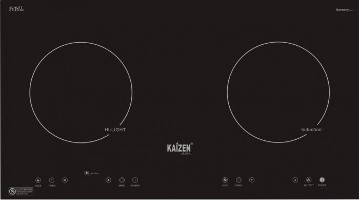 Bếp hồng ngoại đôi - Kaizen, bếp đôi hồng ngoại kaizen Bếp hồng ngoại đôi - Kaizen, bếp đôi hồng ngoại kaizen